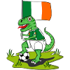 Ireland Flag Dinosaur Rex Football