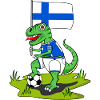 Finland Flag Dinosaur Rex Football