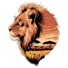 Majestic Lion – African Savannah