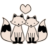 Foxes in love