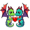 Couple Dragon Saint-Valentin