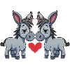 Couple d’ânes Saint-Valentin