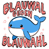 Baleine bleue contre choix bleu