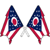 Two Flags Crossed Ohio