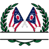 Flags USA Ohio laurel wreath banner