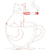 breakfast kitty