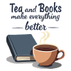 Tea and Books Quote