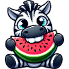 Sweet Zebra Melon Watermelon