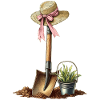 Coquette Bow Gardening Gardener Shovel