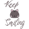 Keep smiling cute cat