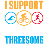 I Support My Husbands Threesome Retro Funny