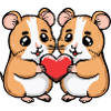 Hamster Couple Valentine's Day