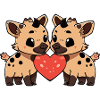 Hyena Couple Valentine's Day