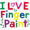Jag älskar att måla med fingrar par tshirt