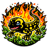 Fire salamander
