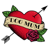 Heart Tattoo Dog Mum