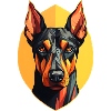 Dobermannhalter cooler Dobermann