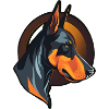 Cooler Dobermann Dobermannhalter