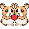 Hamster Couple Valentine's Day