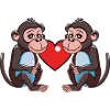 Coeur de Singe Saint-Valentin