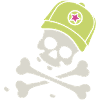 Totenkopf mit Cap