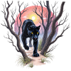 Panthère à la chasse