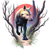 Wolf on the hunt