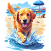 Dog on the beach
