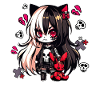 Chibi Kawaii Emo Pastel Goth Pige Anime
