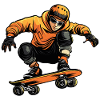 Skater Skating Halfpipe
