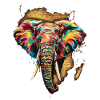 Africa Elephant Safari Jungle Art