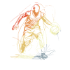 Basketball Player Sketch