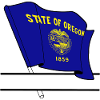 Flag Oregon text banner