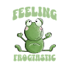 Feeling Frogtastic Yoga Frog Saying