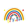 Autisme Acceptation Be Kind Arc-en-ciel