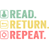 Lue, palaa, toista, kirjan rakastaja