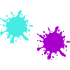 Splashes of paint