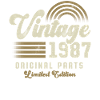 Millésime 1987 Anniversaire Rétro
