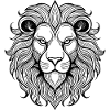 King of Animals Lion Head Design