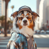 Dog LA hipster