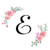 Pink floral letter