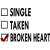 SINGLE noir blanc BROKEN