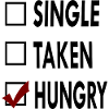SINGLE noir blanc HUNGRY