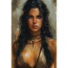 Poster Illustration Warrior Woman