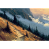 Mountain Landscape Illustration Poster