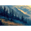 Berglandschaft Illustration Poster