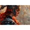 Poster Illustration Warrior Woman
