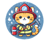 Firefighter Cat