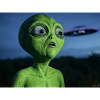 Green Alien Eye-Catcher UFO