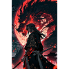 Samurai mit Drache